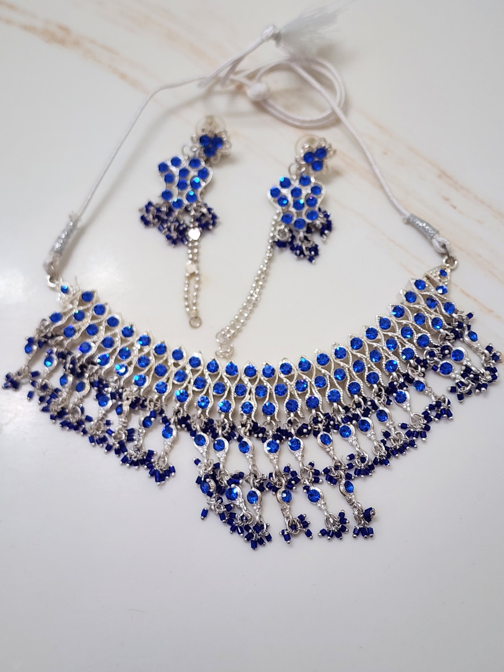 Bohemian Bollywood Choker Necklace & Earring Set